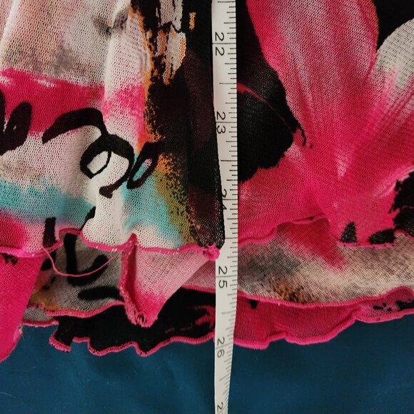 Sao Paolo Skirt Pink and Black SZ 10 - Picture 6 of 7